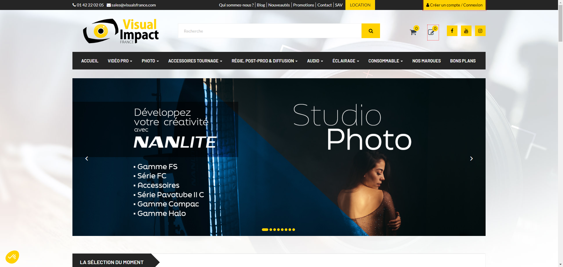 Visual Impact France | Vente de matériel audiovisuel professionnel