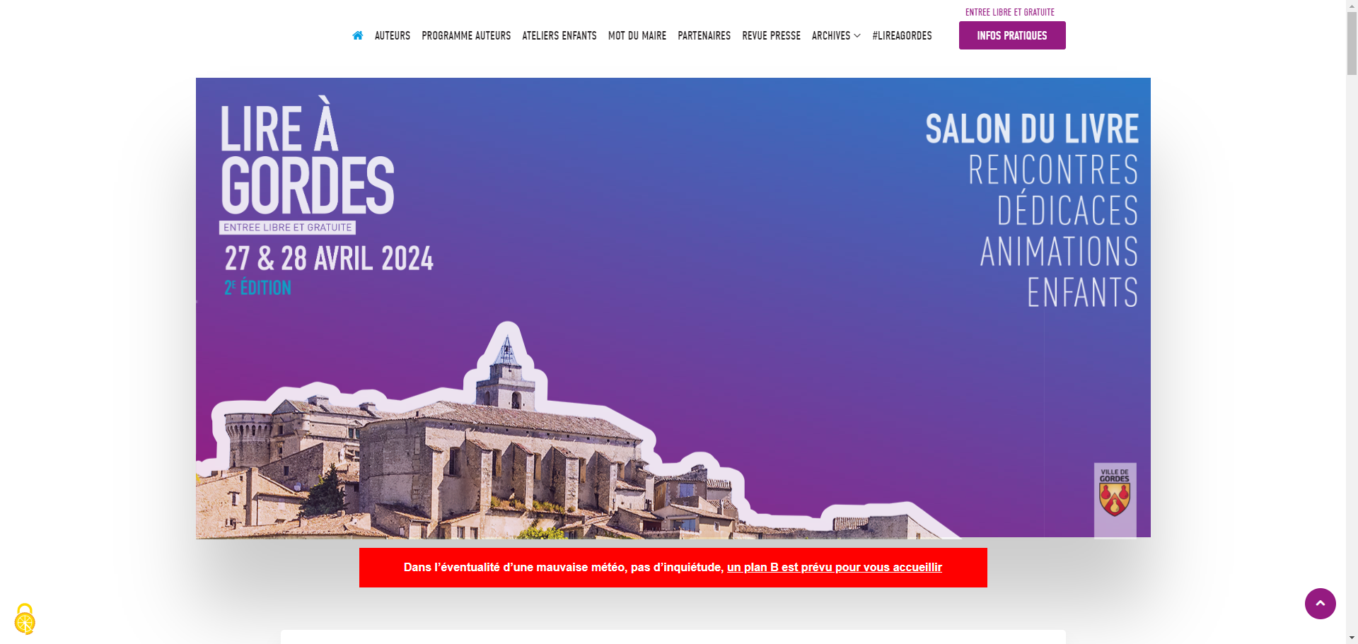 Lire à Gordes | Salon du livre – 27 au 28 avril 2024